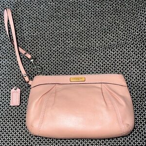 COACH Wristlet, Corner Zip, Blush Pink, Wallet, Wristlet Wallet, Spring Bag